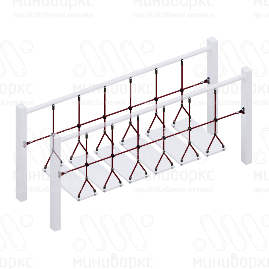 Канатные ограждения для мостиков – F-0200 купить в Балашихе | Миниворкс | картинка 1