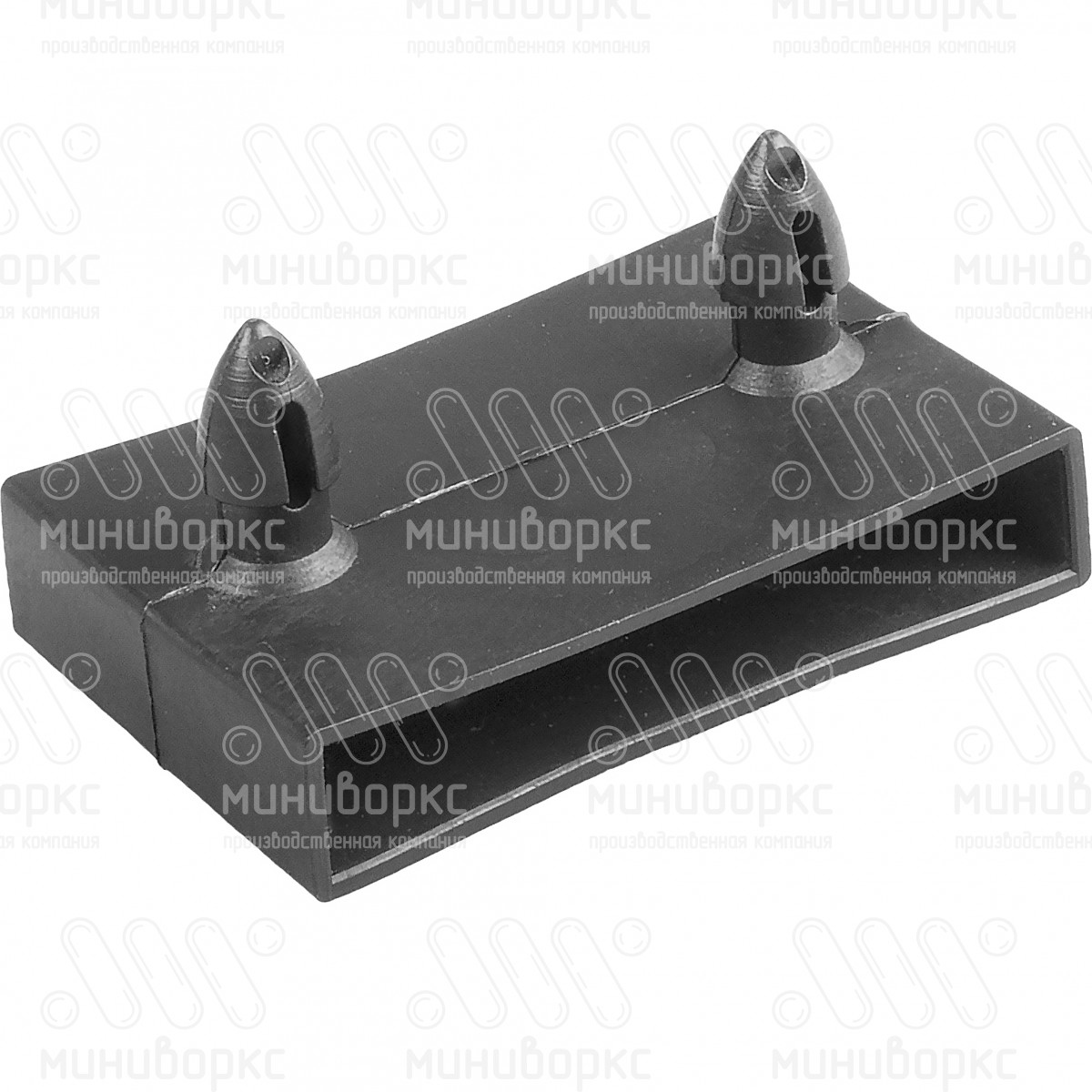 Латодержатель двойной, со внутренней перемычкой, 8х53 мм, цвет черный – ЛД8-53-38ЧМ - 1