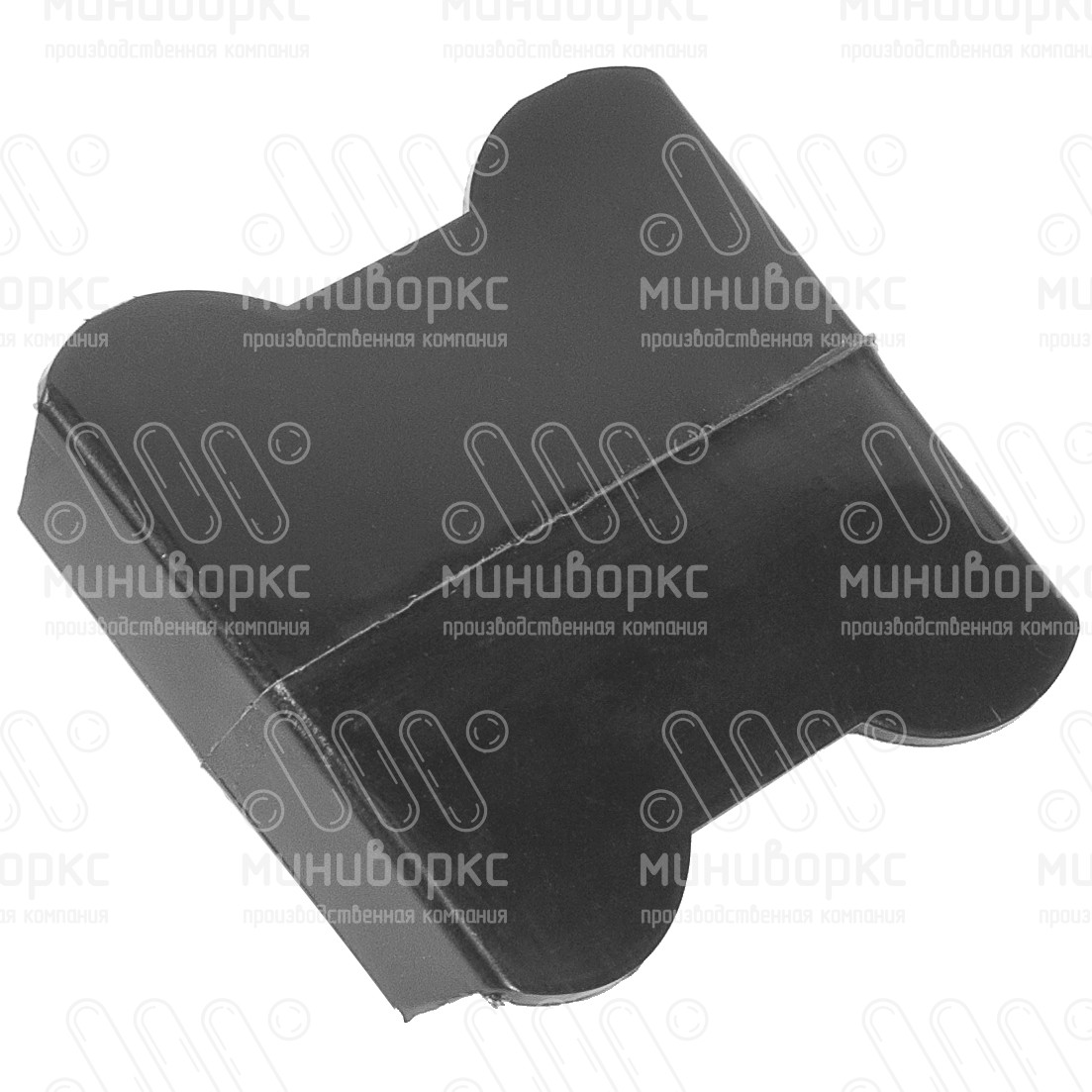 Накладной пластиковый латодержатель для двух лат сечением 63х8 мм, цвет черный – ЛД8-63-38ЧЕ - 2