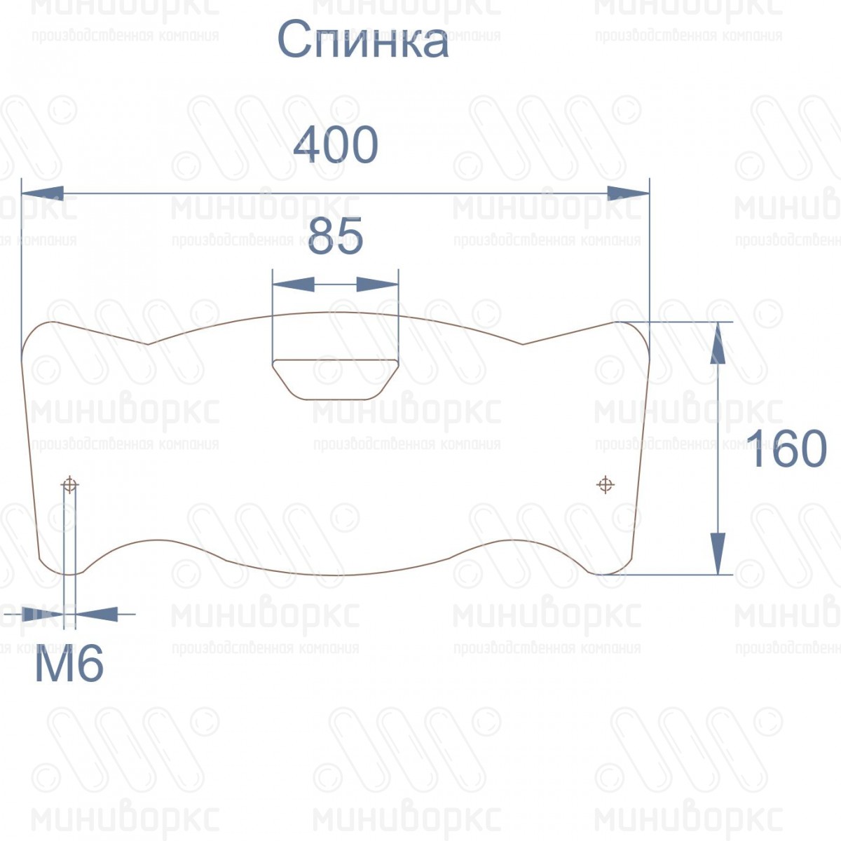 Комплект спинки и сидушки StandUp, цвет синий (RAL 5005) – STANDUP-5005-1 - 6