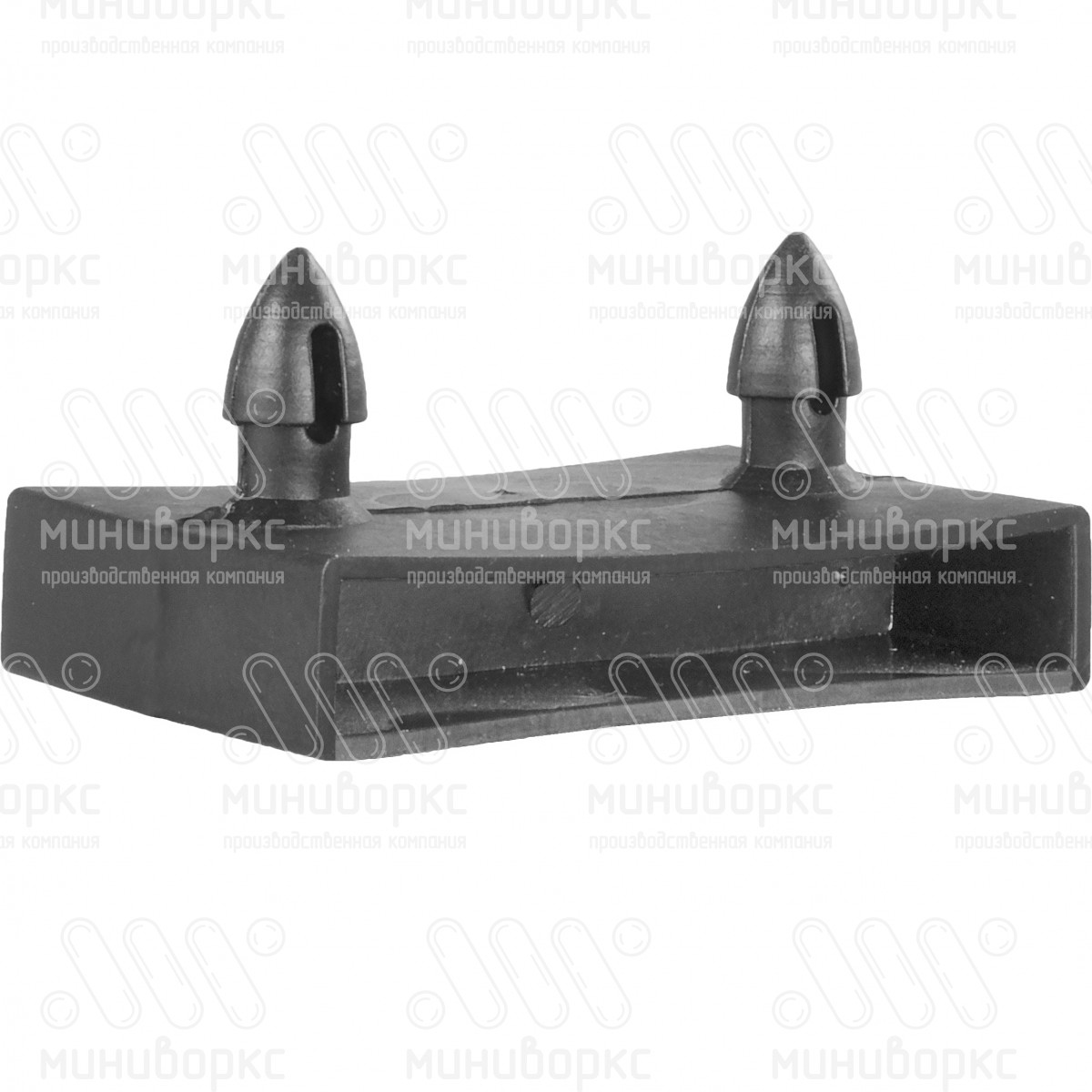 Латодержатель двойной, со внутренней перемычкой, 8х53 мм, цвет черный – ЛД8-53-38ЧМ - 2